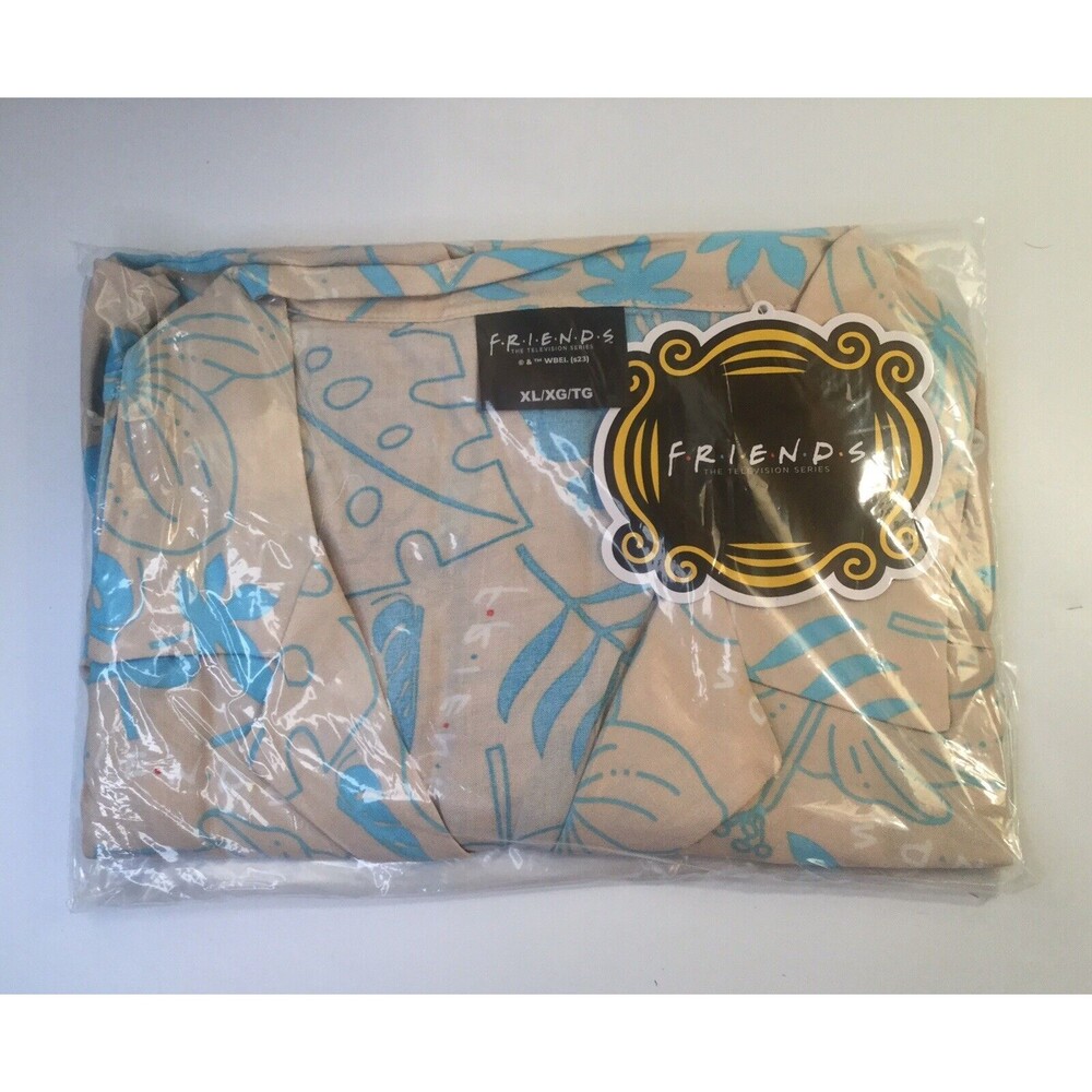 FRIENDS TV Show Tropical XL Button Down Shirt Culturefly Exclusive Monica Rachel